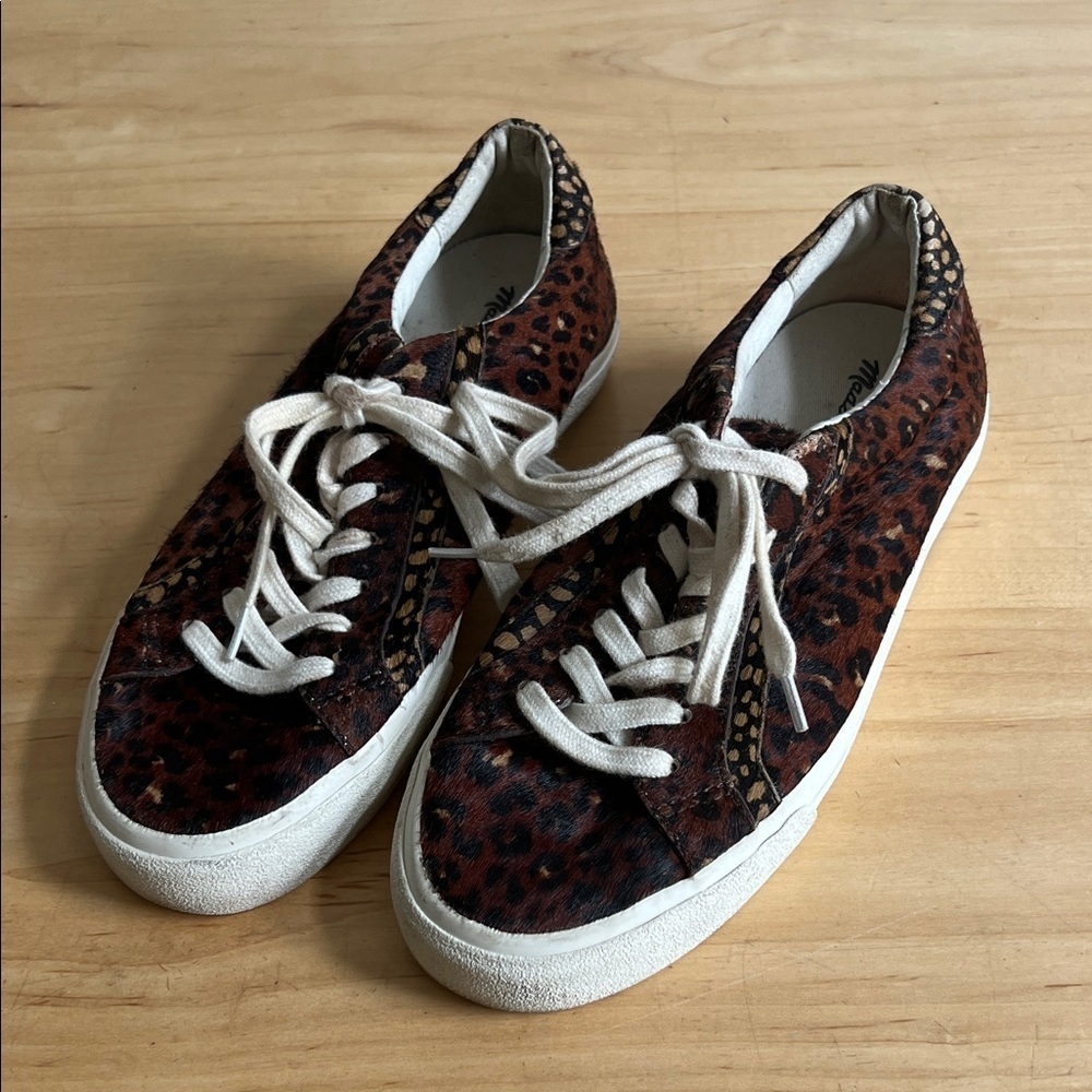 Madewell Brown Leopard Print Women's Sneakers